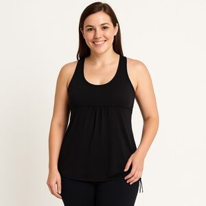 Ideology Racerback Workout Tank w/ Drawstring Hem
Black, size S.
